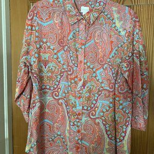 Chico's - 3/4 sleeve blouse - Size 3 - like new